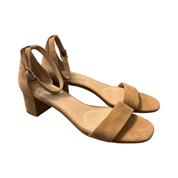 J.Jill Suede Ankle Strap Block Heel Sandals – Tan – Size 7.5 - Picture 2 of 7